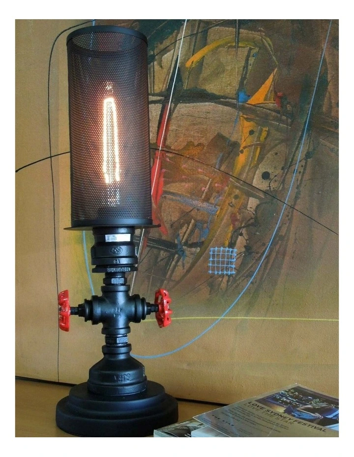 Veneto Industrial Aged Iron Decorative Table Lamp image 2