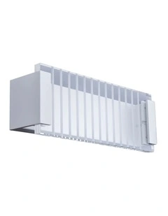 Vienna City Series LED Interior Rectangular with Clear / Frost Ribbed Diffuser Wall Light