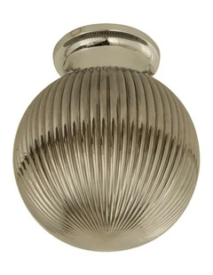 D.I.Y. Batten Fix Ceiling Lights - Large Spherical Ribbed Shape Fixtures