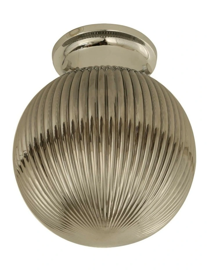 D.I.Y. Batten Fix Ceiling Lights - Large Spherical Ribbed Shape Fixtures image 1