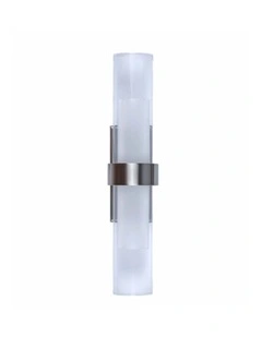 Rome City Series LED Interior Satin Chrome Tubular Up/Down Wall Light