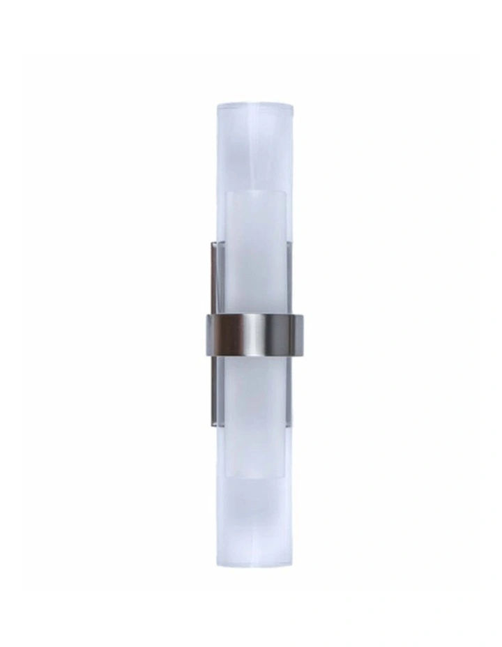 Rome City Series LED Interior Satin Chrome Tubular Up/Down Wall Light image 1