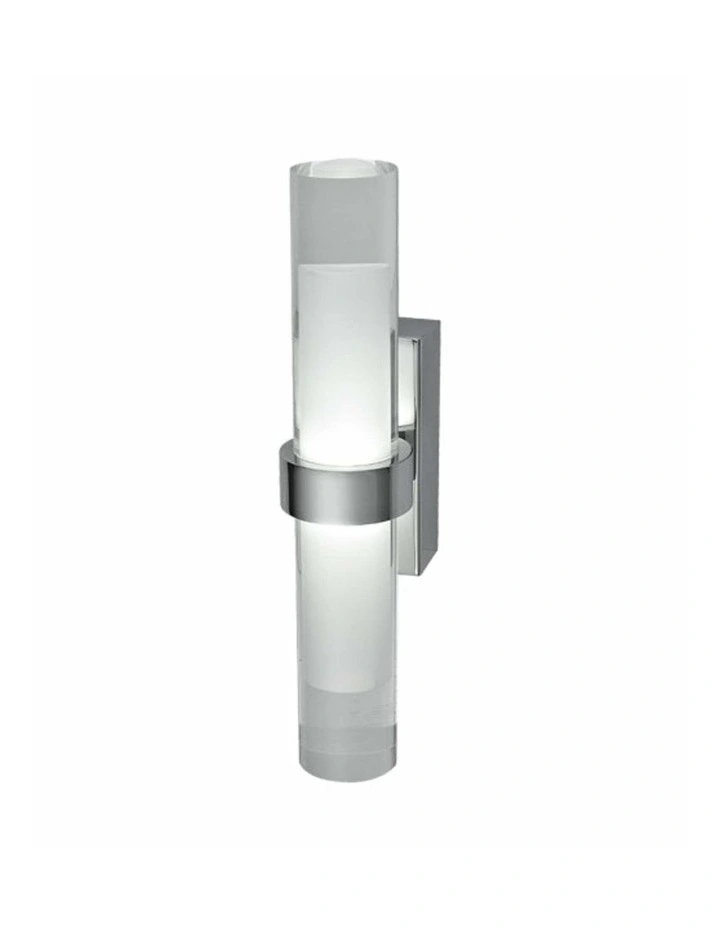 Rome City Series LED Interior Satin Chrome Tubular Up/Down Wall Light image 3