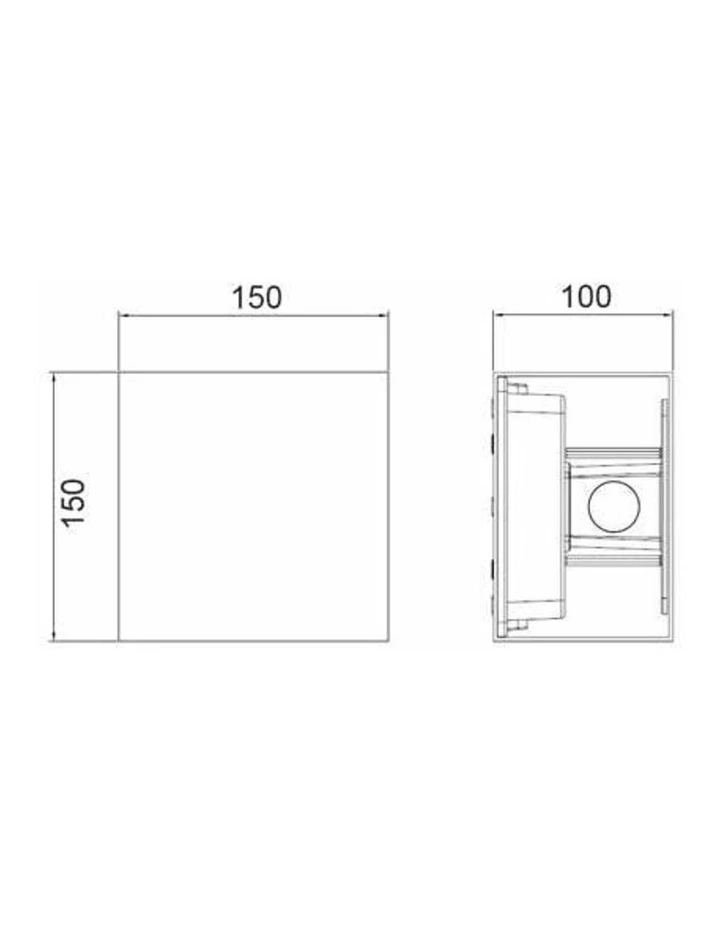 Toca Exterior LED Surface Mounted Adjustable Lens Covers Up/Down Lights IP65 image 2