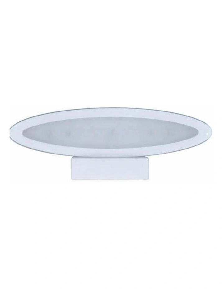 Athens City Series LED Interior Matte White Oval 1 Way Wall Light image 1