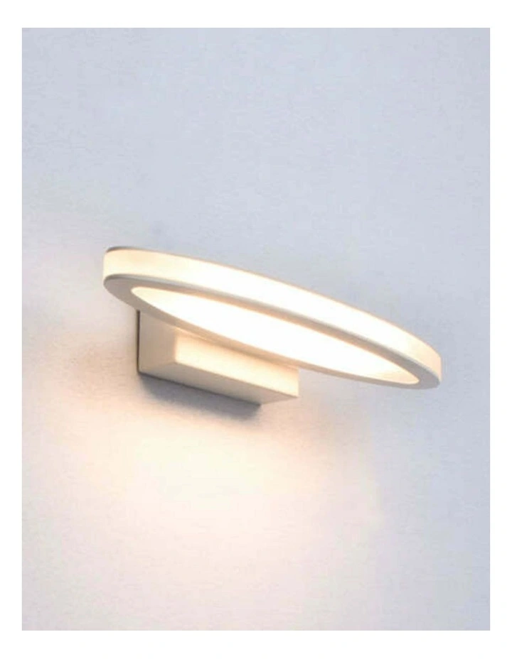 Athens City Series LED Interior Matte White Oval 1 Way Wall Light image 3