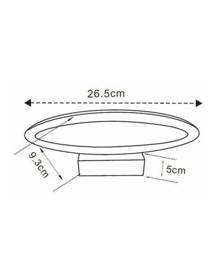 Athens City Series LED Interior Matte White Oval 1 Way Wall Light image 4