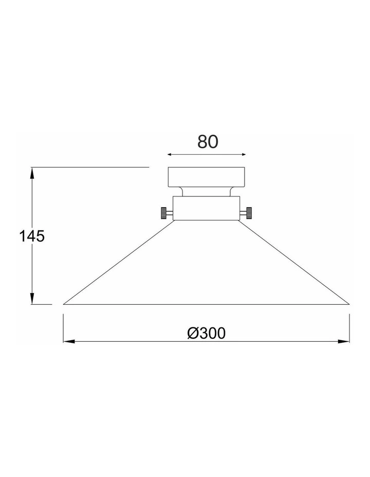 D.I.Y. Batten Fix Ceiling Lights - Large Cone Shape Fixtures image 3