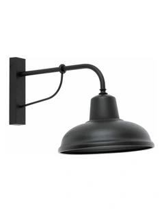 Deksel Industrial Matte Black Interior Wall Light