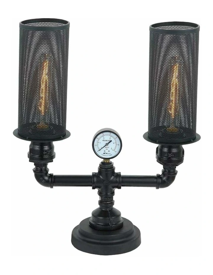 Veneto Industrial Aged Iron Decorative Table Lamp image 1