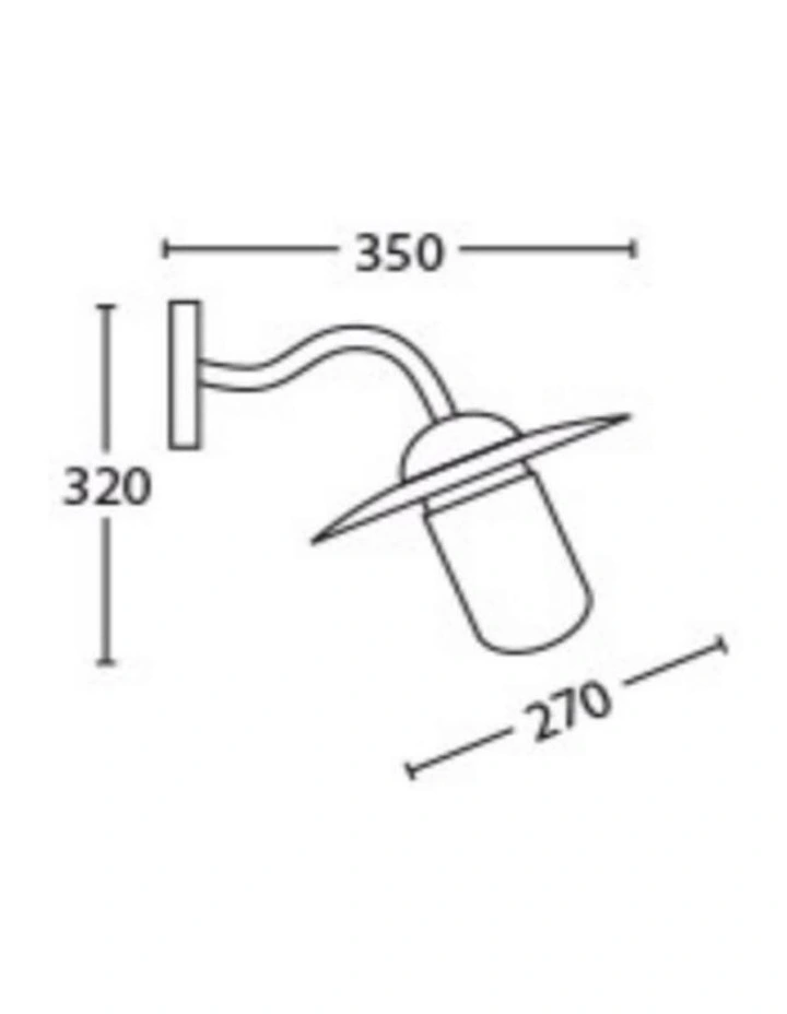Deksel Matte Aged Copper Exterior Wall Lamp With Clear Glass IP54 image 3