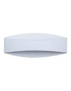 Cannes City Series LED Interior Matte White Curved Up/Down Wall Light