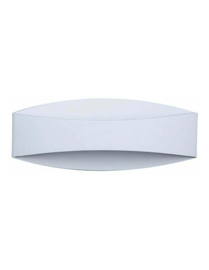 Cannes City Series LED Interior Matte White Curved Up/Down Wall Light image 1