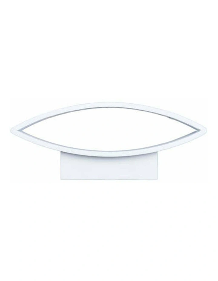 Cannes City Series LED Interior Matte White Curved Up/Down Wall Light image 3