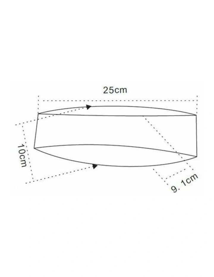 Cannes City Series LED Interior Matte White Curved Up/Down Wall Light image 5