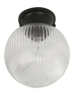 D.I.Y. Batten Fix Ceiling Lights - Large Spherical Ribbed Shape Fixtures