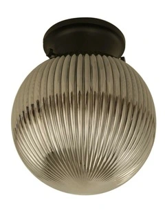 D.I.Y. Batten Fix Ceiling Lights - Large Spherical Ribbed Shape Fixtures