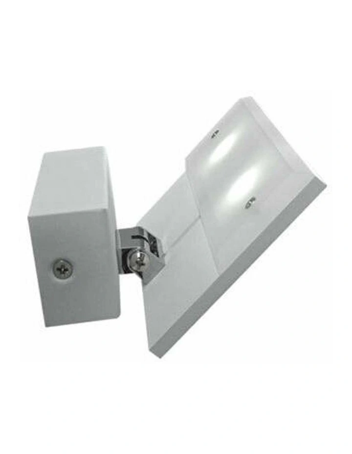 Rio City Series LED Interior Matte White Rectangular Up Light 90o Adjustable Wall Light image 1