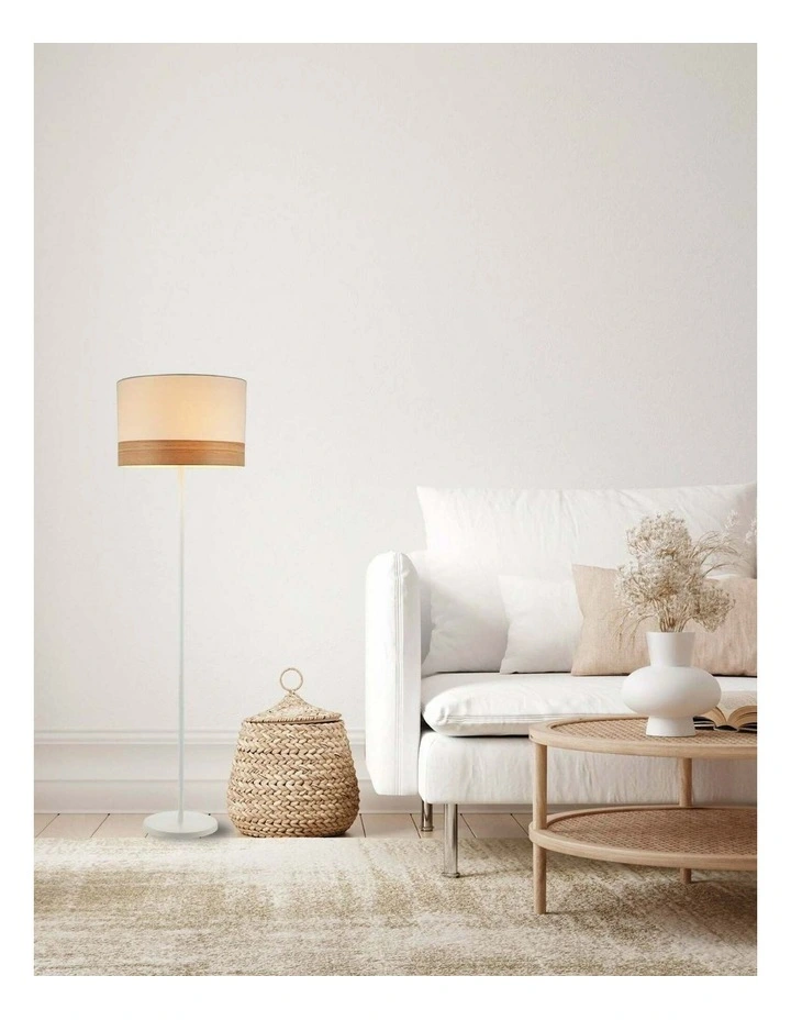 Tambura Scandinavian Large Round Drum Shape Floor Lamps image 2