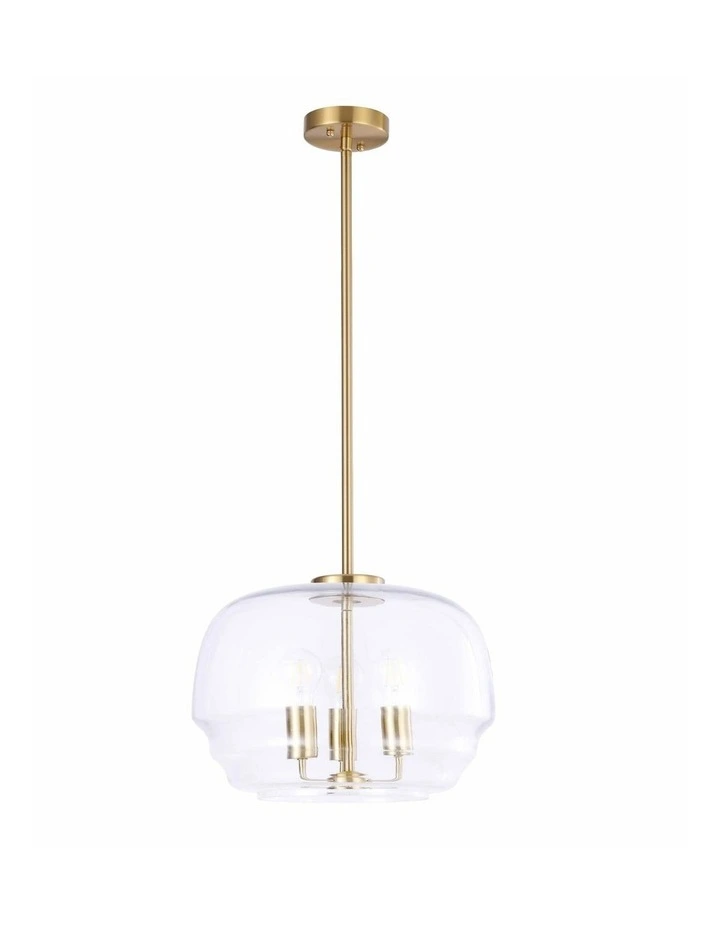 Cuad Interior Clear Wine Glass Shape Glass Shade Pendant Light image 2