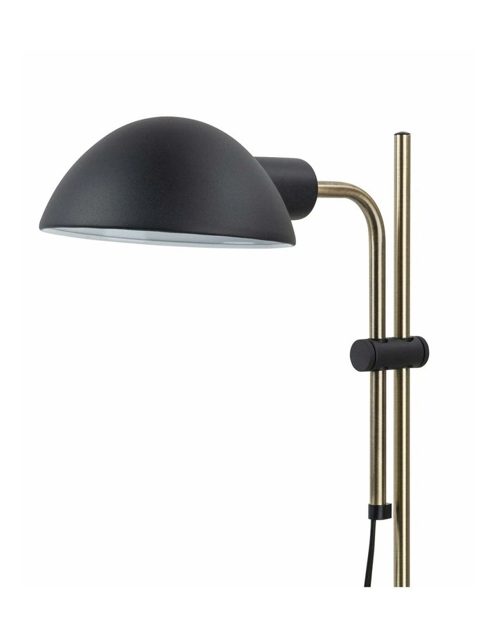 Tettu Adjustable Height Swivel Head Sand Black Table Lamp image 2