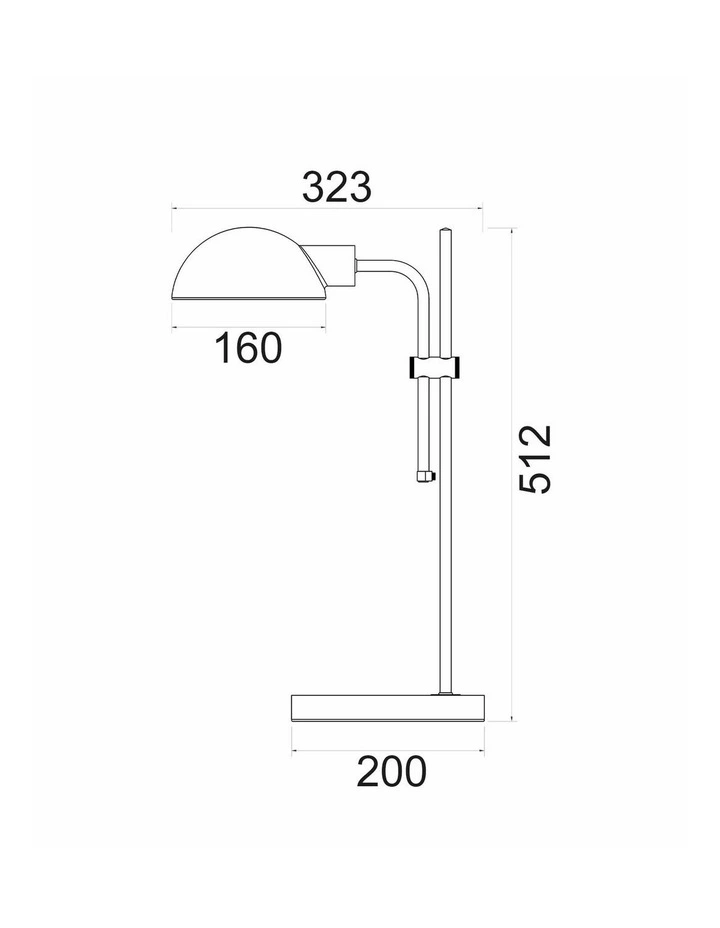 Tettu Adjustable Height Swivel Head Sand Black Table Lamp image 3