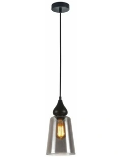 Jerez Modern Bronze Amber / Smokey Black Ellipse Glass Flat Top Pendant Lights