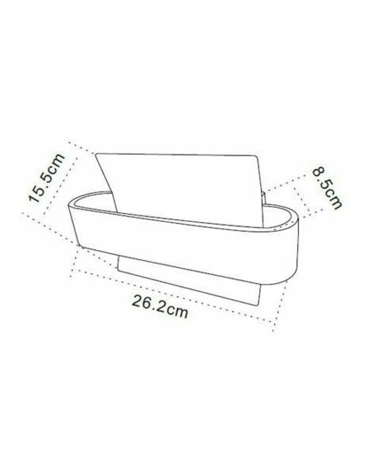 Dubai City Series LED Interior Matte White Curved Wall Light image 3