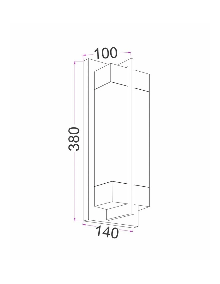 Puente Interior Rectangular Marble with Brass Highlight Wall Light image 5