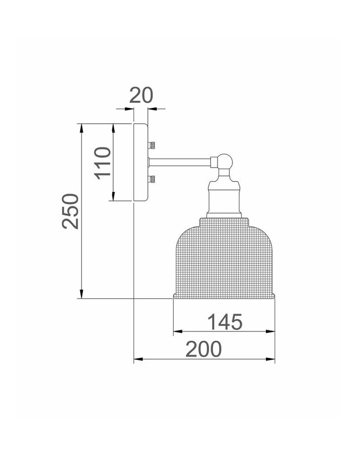 Bell Interior Dome Clear Segmented Glass Wall Light image 5