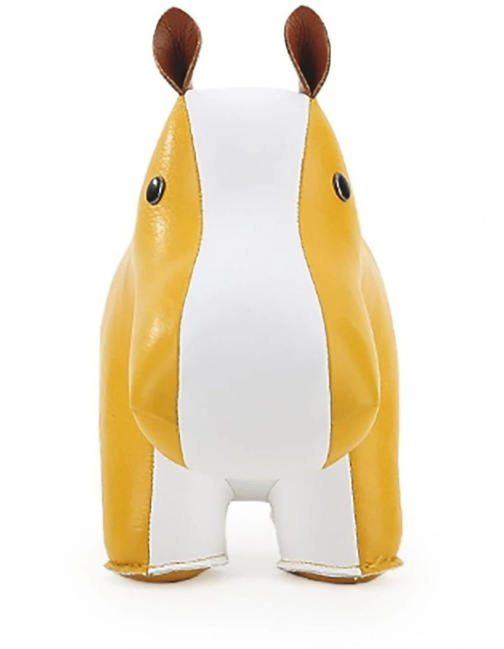 Bookend Classic Hippo Ochre Yellow image 3