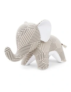 Bookend Elephant Abby Kvadrat Razzle Dazzle White