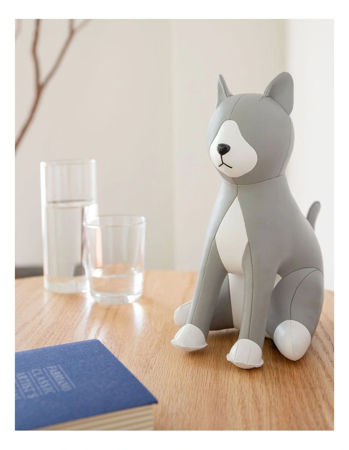 Bookend Cat Tuxedo Grey image 4