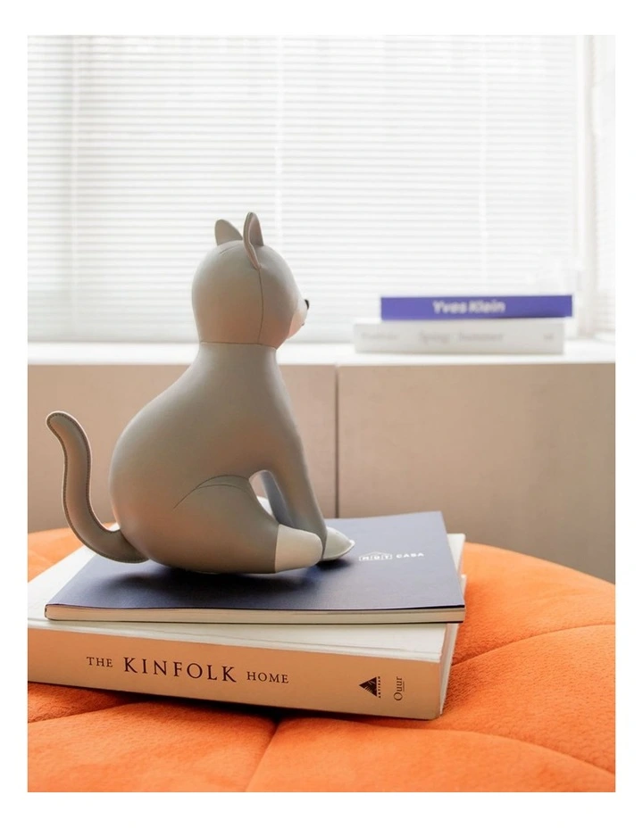 Bookend Cat Tuxedo Grey image 6