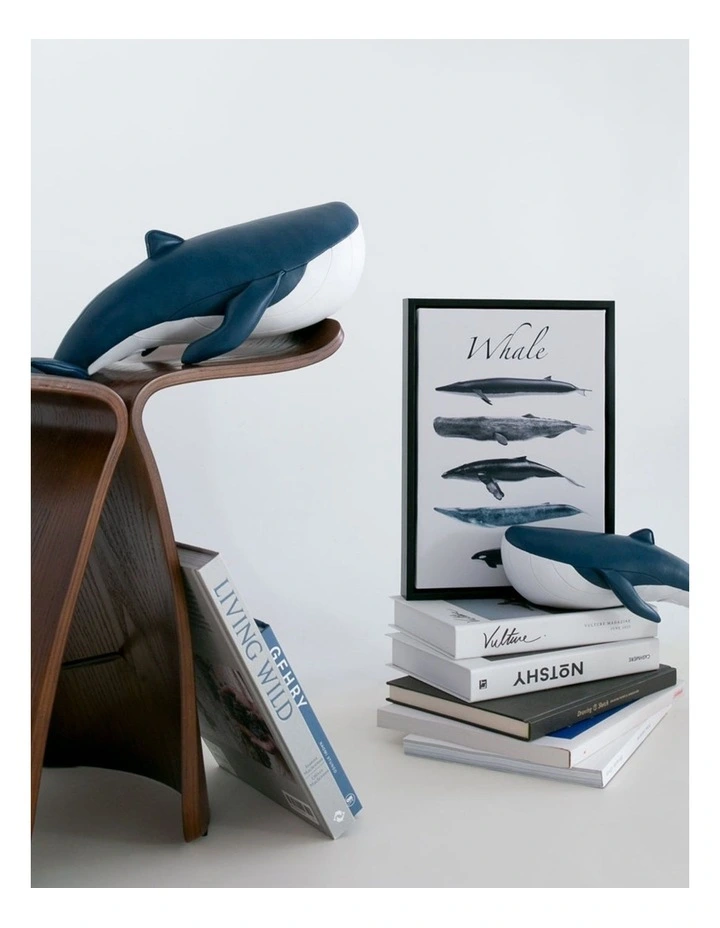 Bookend Whale Wave Midnight Blue image 4