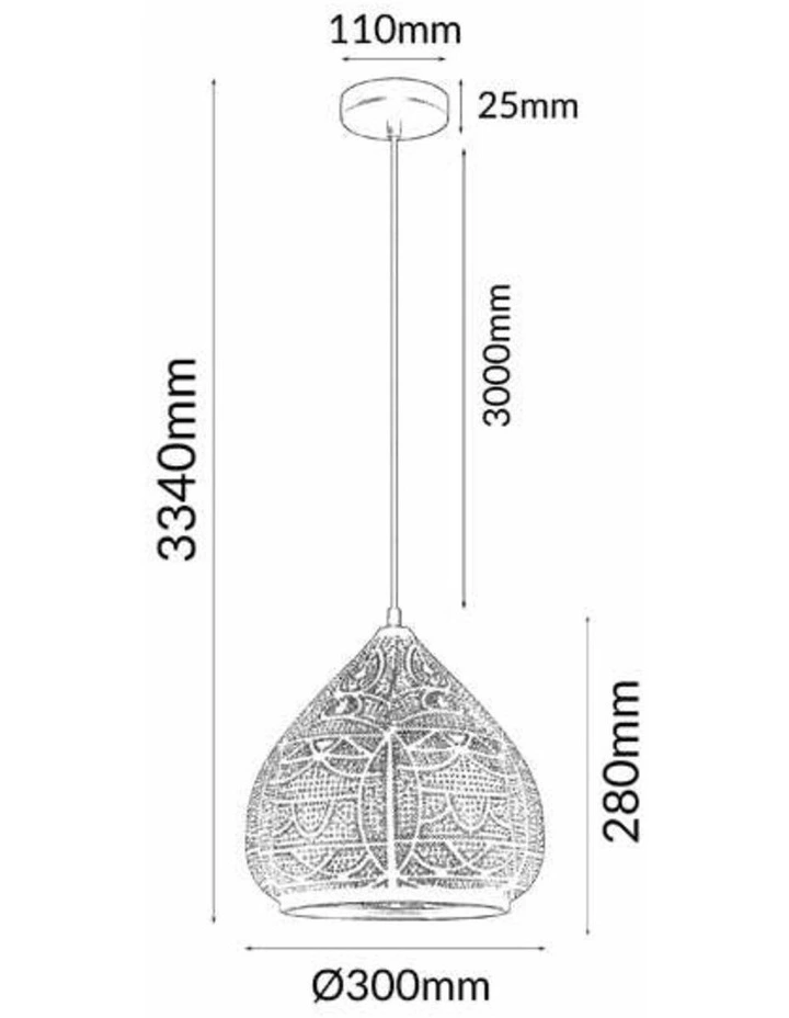 Marrakesh Bohemian Interior Ellipse Shape Pendant Lights image 6