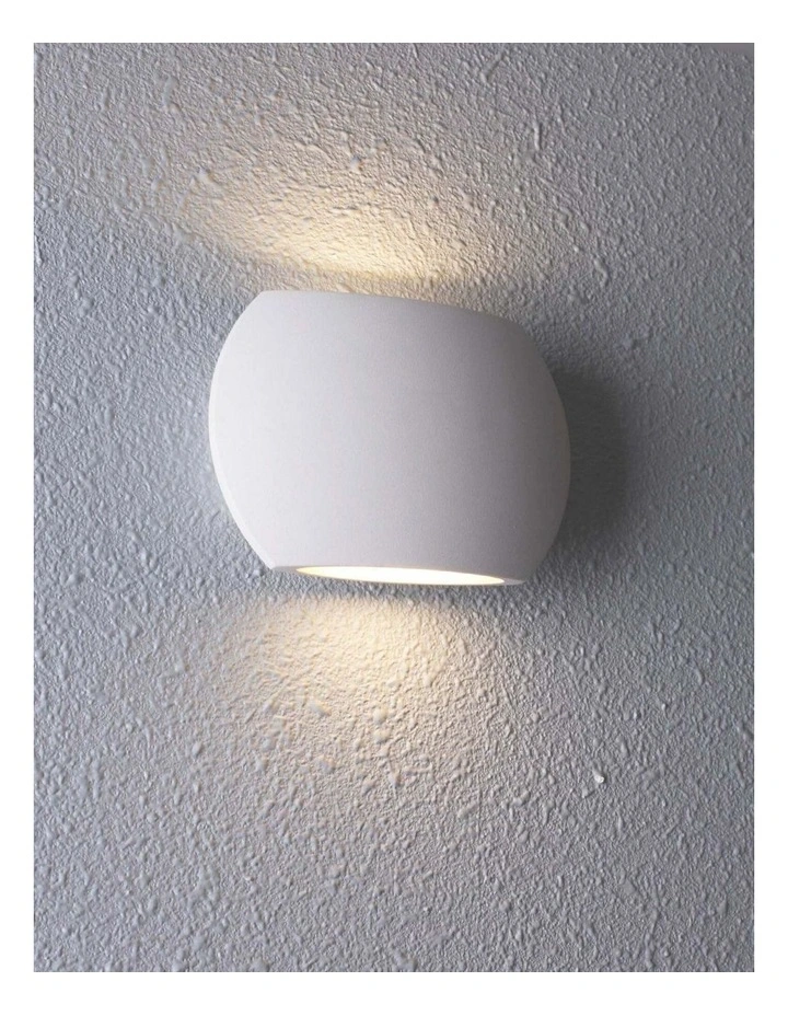 Remo Surface Mounted LED Exterior Curved Up/Down Wall Lights IP54 image 2