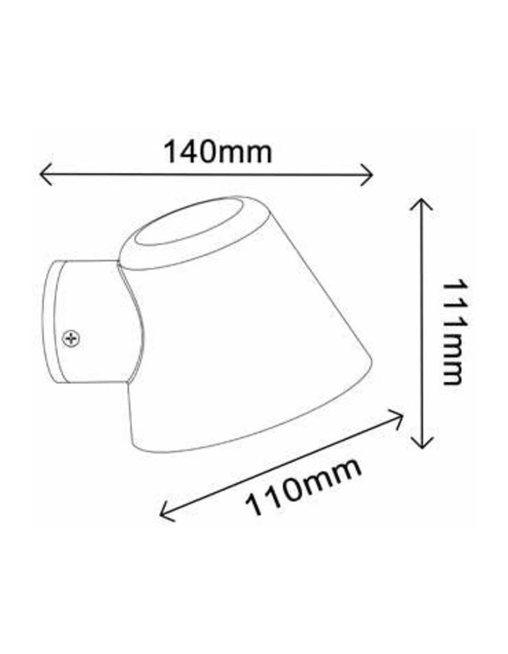 Skopa Exterior Glass Diffuser Flat Top Cone Surface Mounted Wall Lights IP44 image 2
