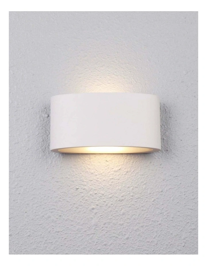 Tama LED Exterior Surface Mounted Curved Up/Down Wall Lights IP54 image 2