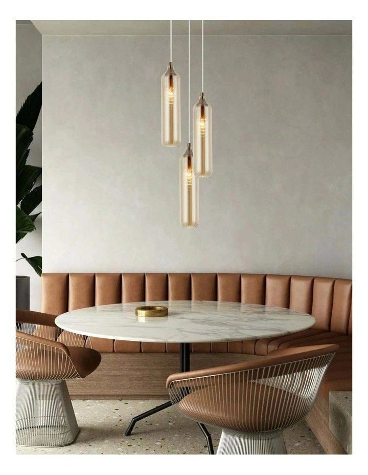 Manga Interior Glass Cylinder Pendant Lights image 3