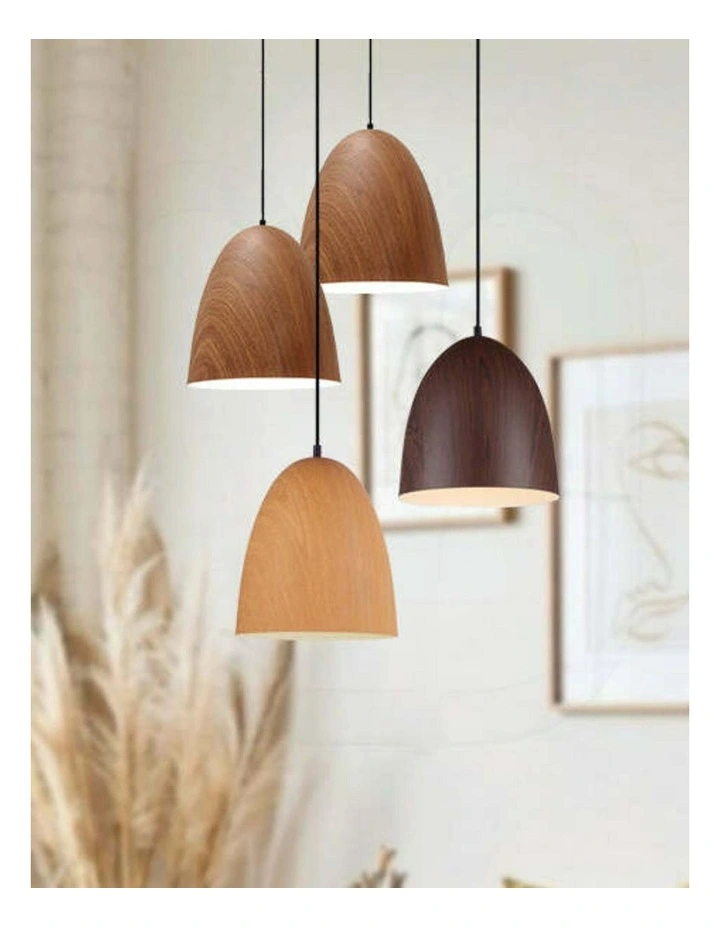 Ligna Retro Replica Wood Oblong Pendant Lights image 2