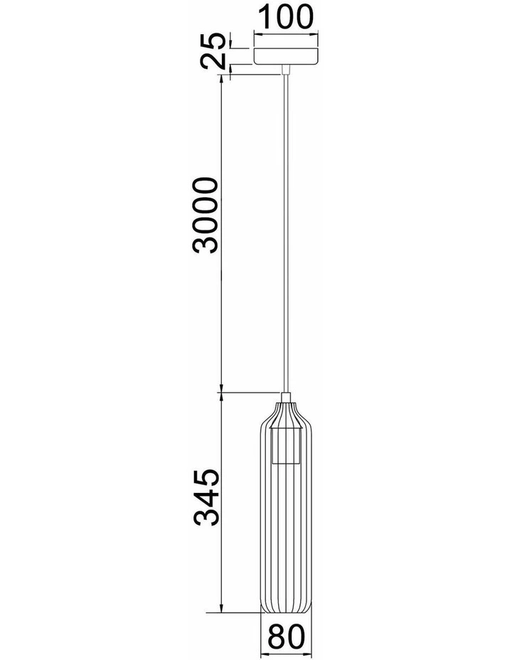 Manga Interior Glass Cylinder Pendant Lights image 3