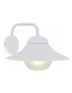 Spy Exterior Matte Black and Matte White with Frosted Diffuser Wall Lights IP44