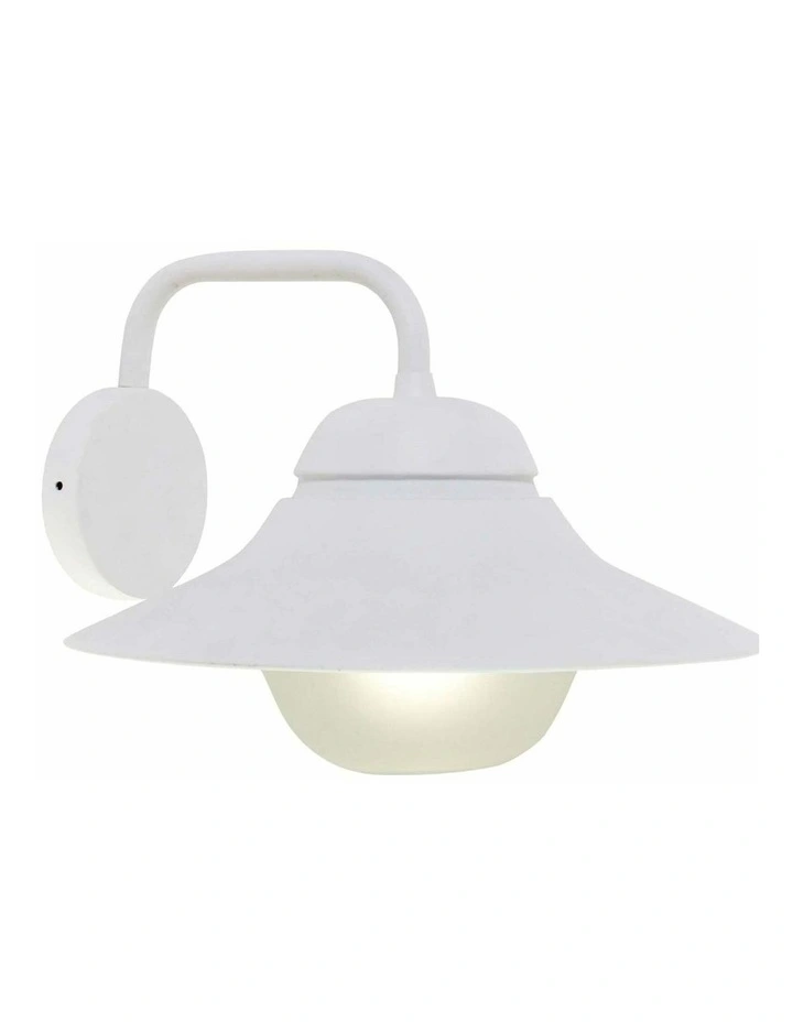 Spy Exterior Matte Black and Matte White with Frosted Diffuser Wall Lights IP44 image 1
