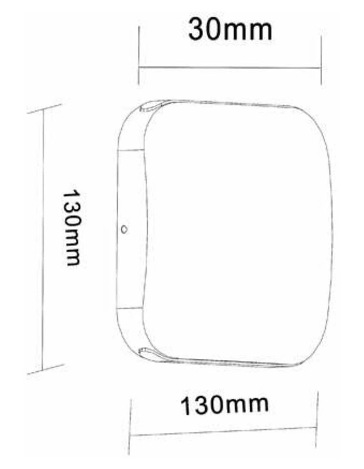 Vox Surface Mounted LED Exterior Square Up/Down Wall Lights IP54 image 3