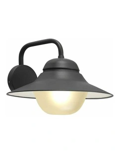 Spy Exterior Matte Black and Matte White with Frosted Diffuser Wall Lights IP44