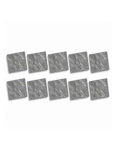 SOGA Peel & Stick Floor and Wall Tiles 30 x 30cm 10 Pack Grey Faux Marble