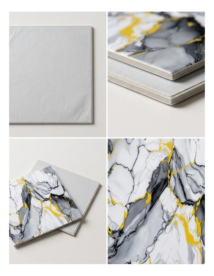 SOGA Peel & Stick Floor and Wall Tiles 30 x 60cm 10 Pack Blue Agate Faux Marble image 6