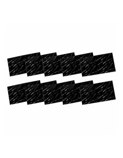 SOGA Peel & Stick Floor and Wall Tiles 30 x 60cm 10 Pack Black Faux Marble
