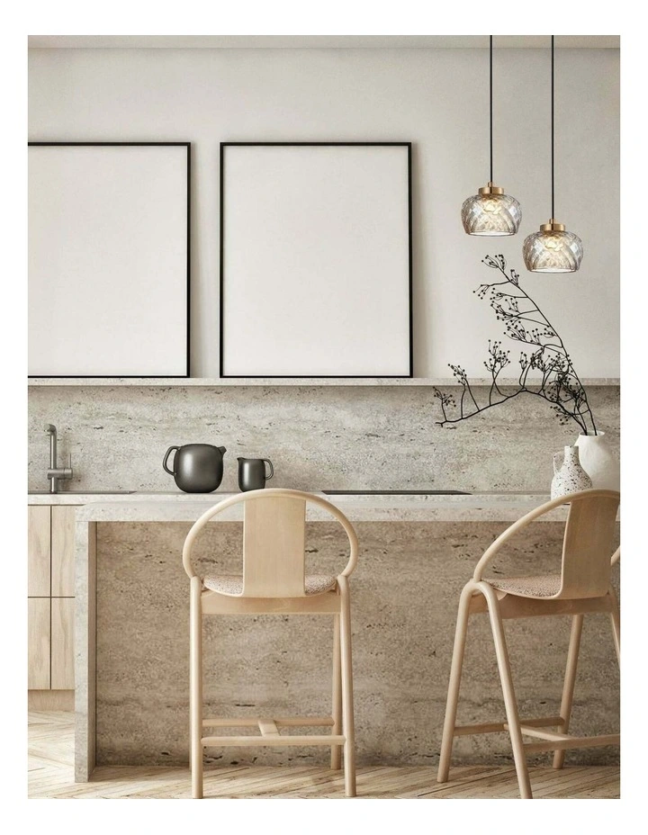 Caramelle Interior LED Tri-CCT Glass with Segments Ellipse Pendant Lights image 2